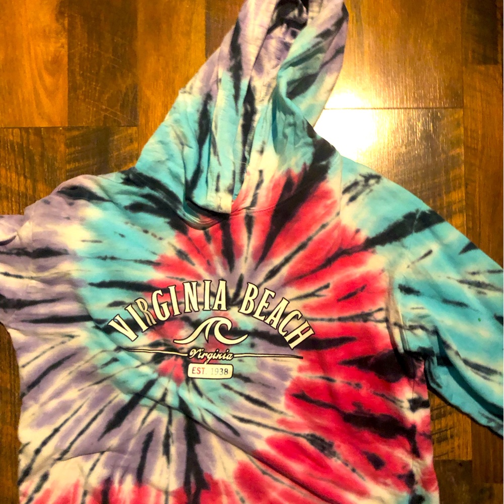 Virginia Beach tie dye sweatshirt